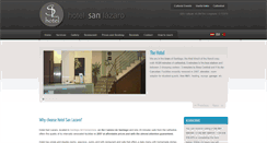 Desktop Screenshot of en.hotelsanlazaro.com